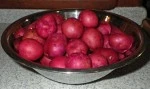 Local red potatoes.