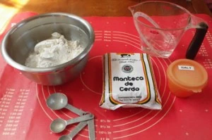 Tortillas are really simple. The only ingredients a flour, salt, lard, and water.