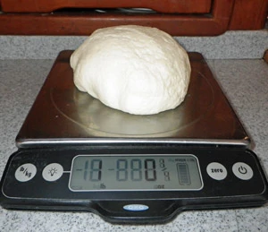 A one pound lump of mozzarella from this recipe.