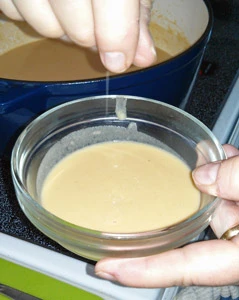 If you are unsure about adding one of the seasoning ingredients, scoop out a sample into your test bowl and try out the addition before risking the whole pot.