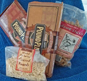 Chocolate and treats from Trader Joe's are a favorite.